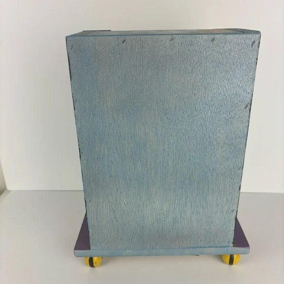 Colorful Handpainted Wooden Shelf-whimsical Artsy